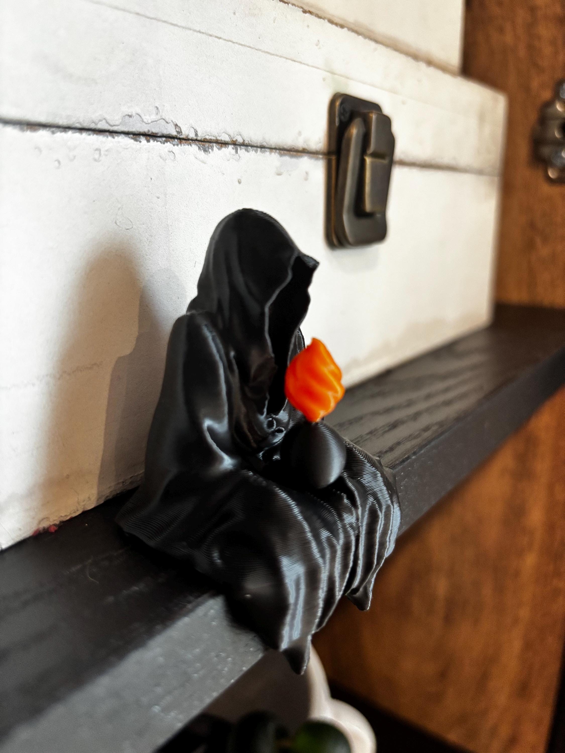 AMMO Pisspot Grim Reaper Figurine / Ghost / Death / Suriel: 3D Printed Bookshelf Decor, Bookish Gift