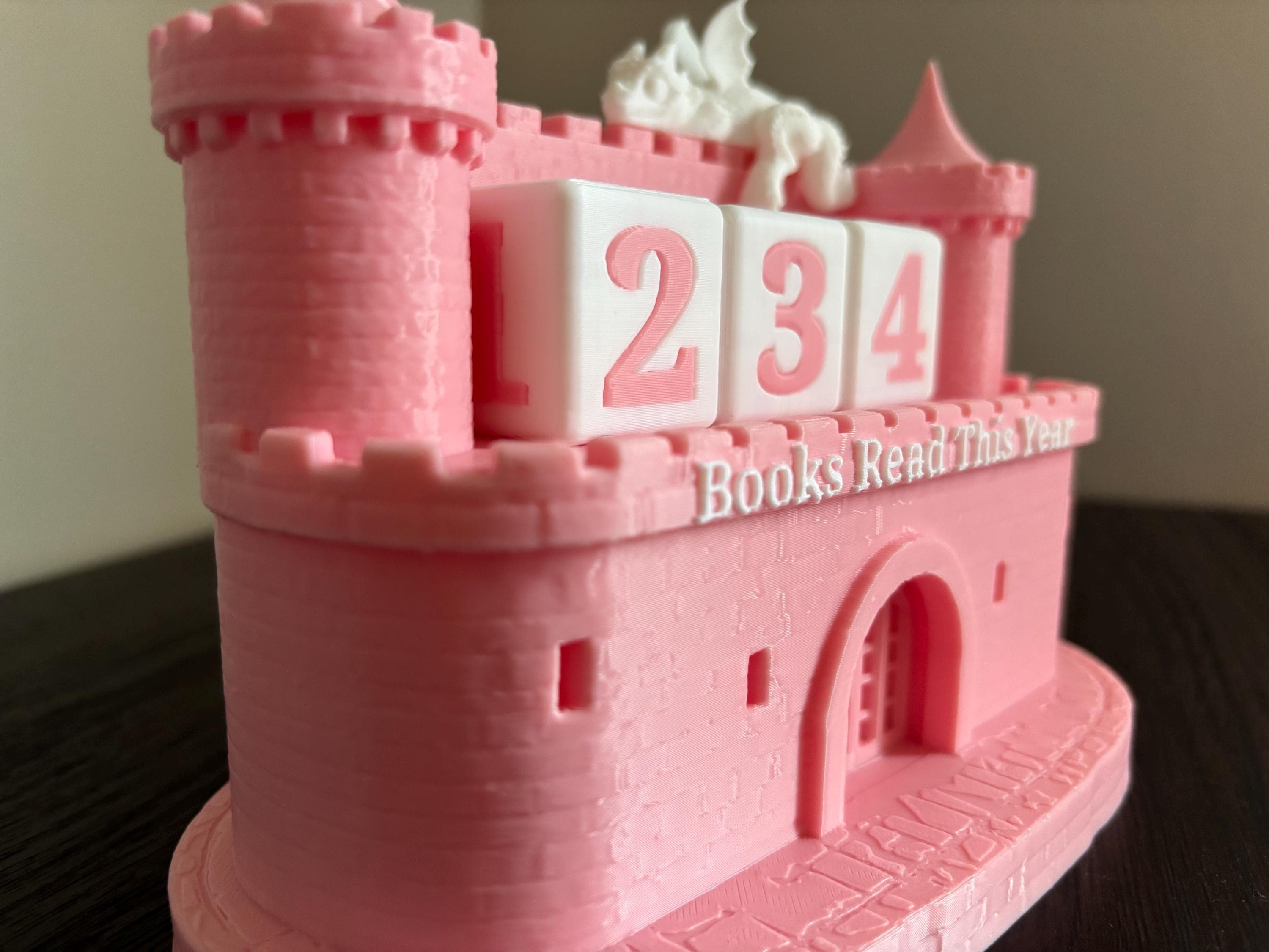Books Read Castle Counter 0-999 Books: Bookworm Decor w/ Dice - Track Reading Progress with this Decorative Piece for Book Lovers