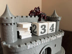 Books Read Castle Counter 0-999 Books: Bookworm Decor w/ Dice - Track Reading Progress with this Decorative Piece for Book Lovers