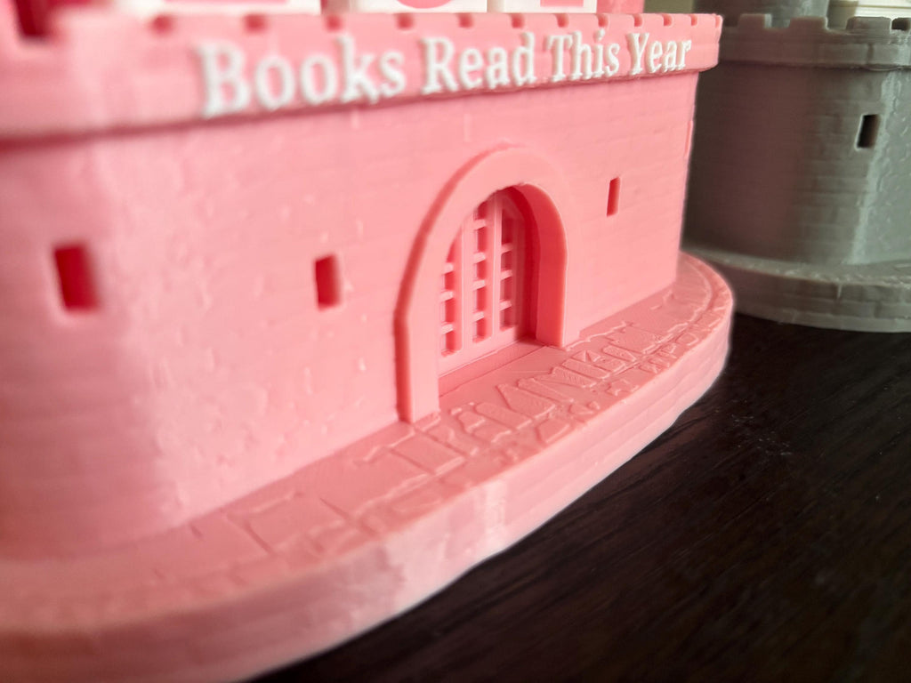 Books Read Castle Counter 0-999 Books: Bookworm Decor w/ Dice - Track Reading Progress with this Decorative Piece for Book Lovers