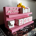 Books in My Library Counter 1000+: Bookworm Decor with Dice - Track Reading Progress with this Decorative Piece for Book Lovers
