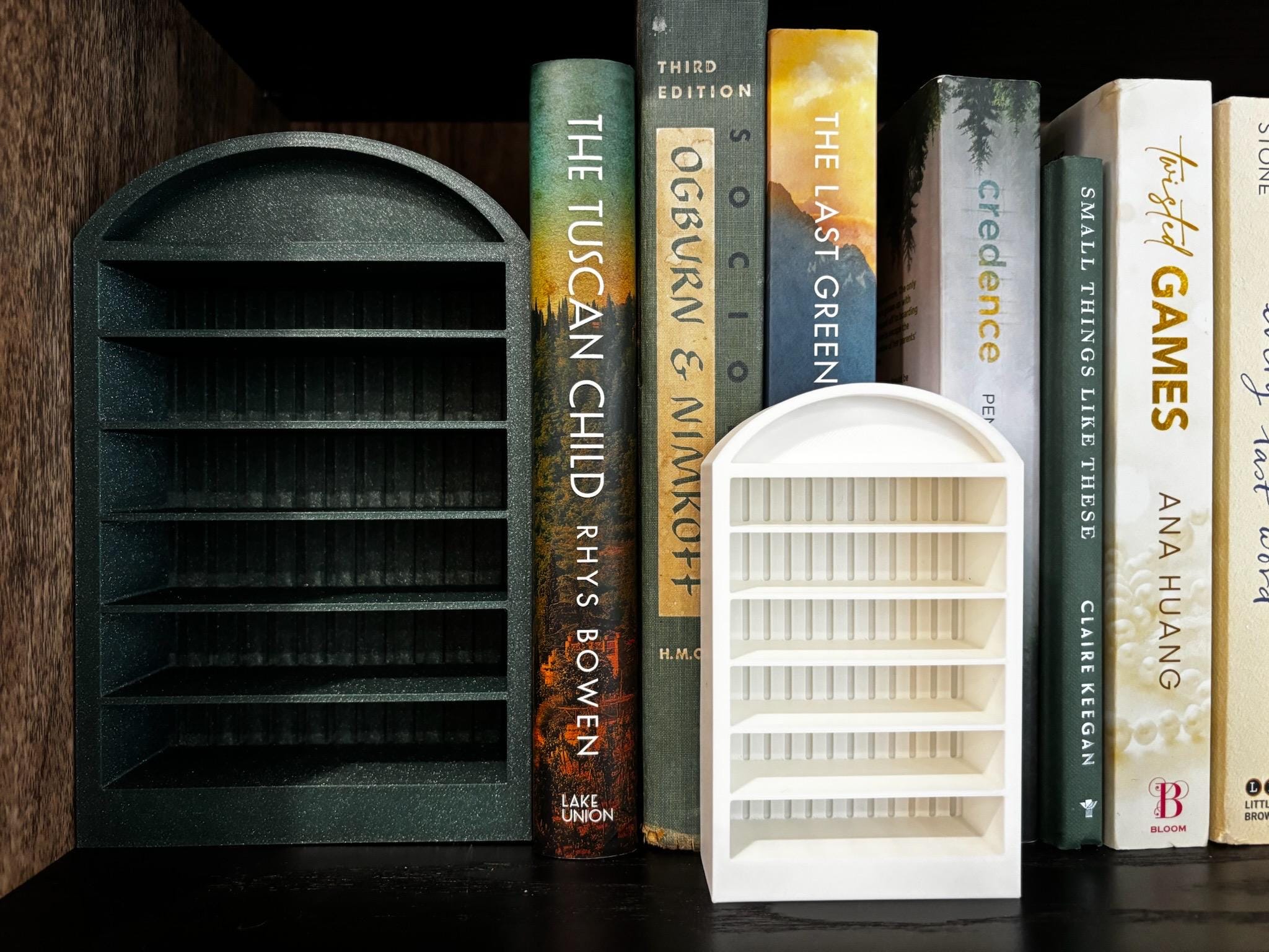 Bookshelf Bookends & Alignment Tool: Aligner and Pusher with Dust Remover, Customizable Colors, Book Swag, Library, Bookish Gift, Reading