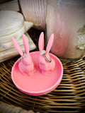 Bunny Ring Holder | Jewelry Dish & Organizer | Cute Ring Tree | Engagement Gift | Bohemian | Minimalistic Design | Easter Gift __etsy:6766156705