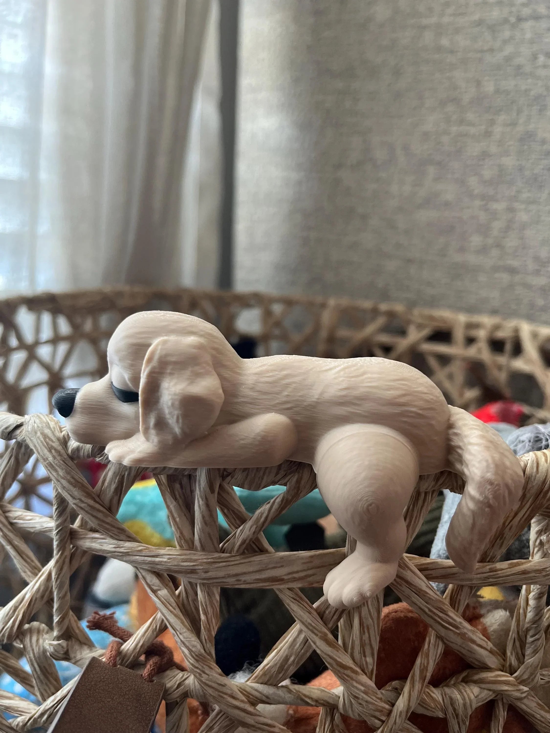 Custom Flexi Labrador or Golden Retriever Dog Figurine: Personalized Color Combinations Available