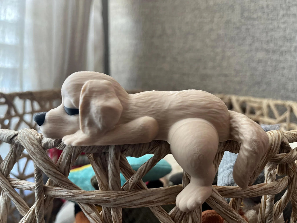 Custom Flexi Labrador or Golden Retriever Dog Figurine: Personalized Color Combinations Available