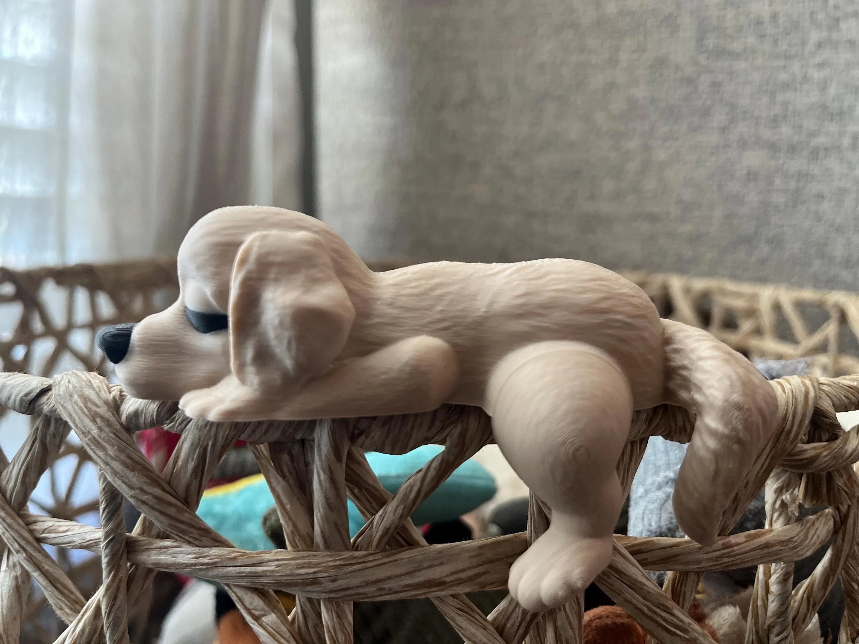 Custom Flexi Labrador or Golden Retriever Dog Figurine: Personalized Color Combinations Available