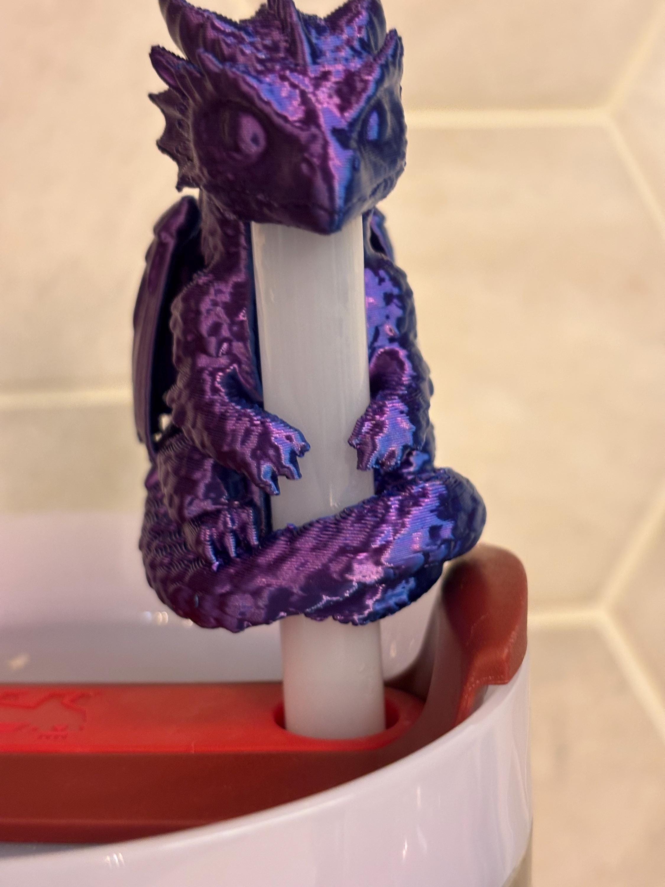 Dragon Stanley Straw Topper, 40oz Stanley Cup Accessory, Cute Dragon Straw Cover, Fantasy Tumbler Decoration, Gift for Dragon Lover