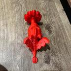 Fire Dragon Bookend: 3D Printed Fantasy Fourth Wing Empyrean Series Bookish Decor
