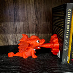 Fire Dragon Bookend: 3D Printed Fantasy Fourth Wing Empyrean Series Bookish Decor
