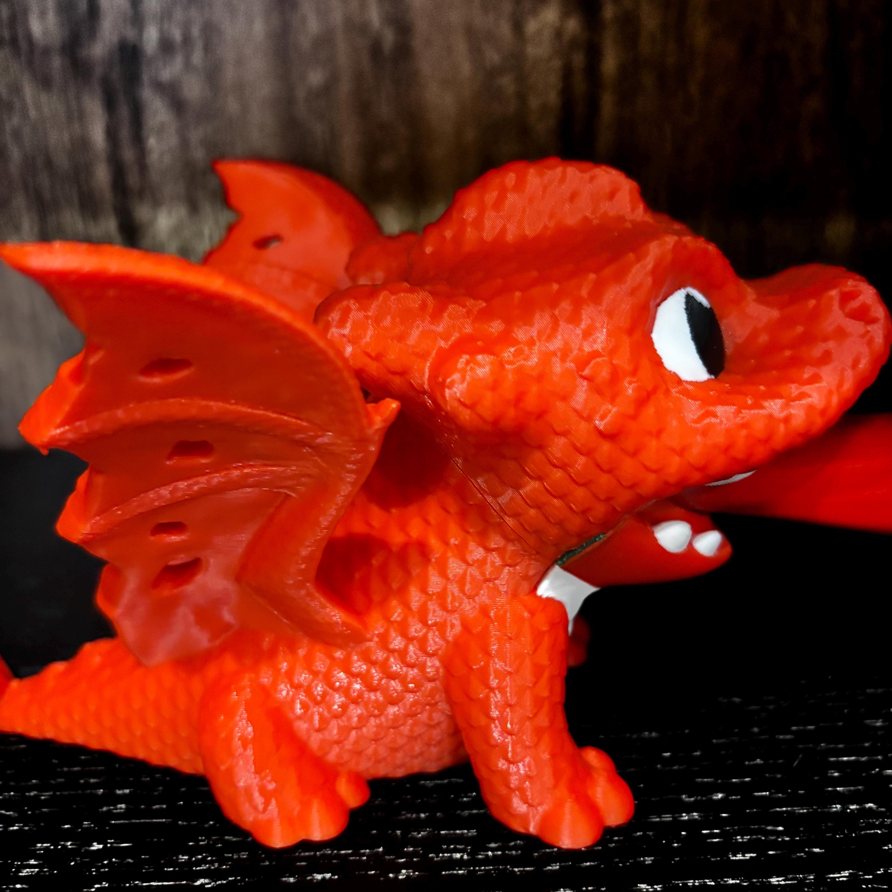 Fire Dragon Bookend: 3D Printed Fantasy Fourth Wing Empyrean Series Bookish Decor