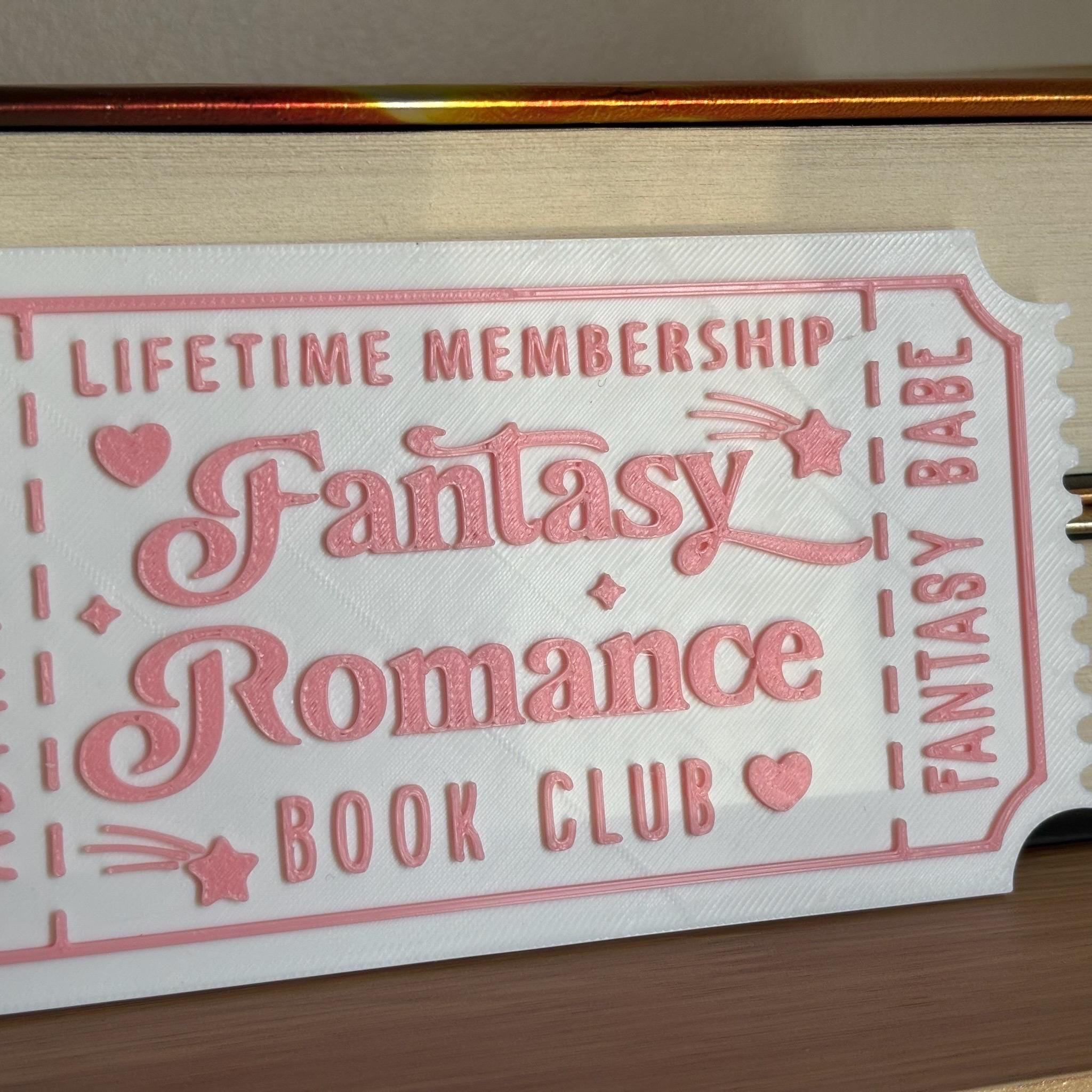 Haunted Library Book Club Ticket Display | You Choose Colors! | Bookmark or Bookish Gift | 3D Printed Library Decor __etsy:8095742711
