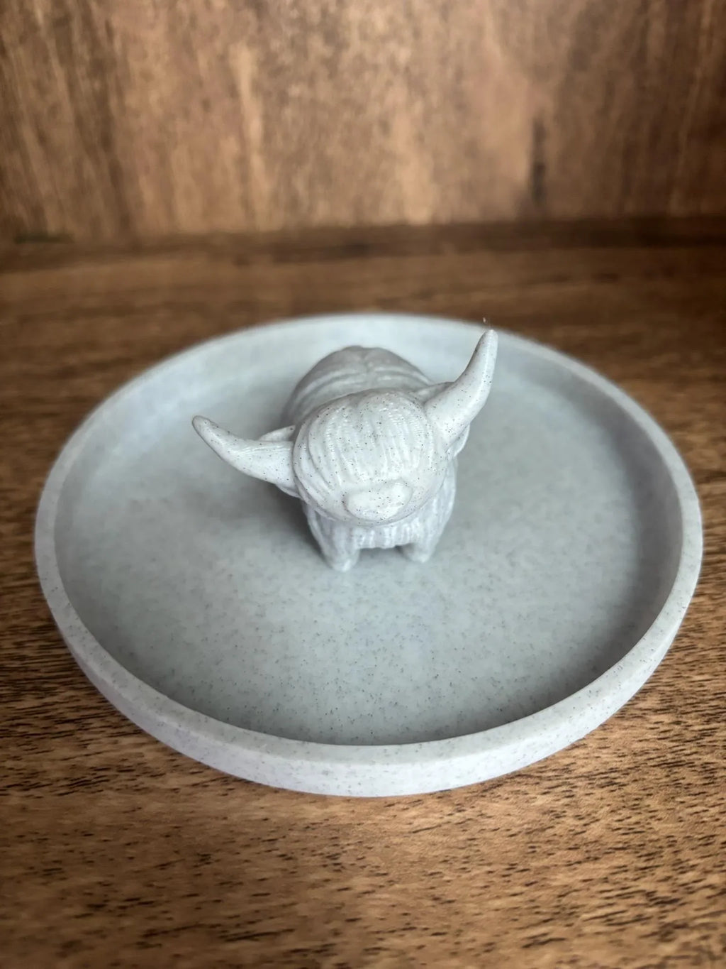 Highland Cow Ring Holder: Custom 3D Printed Jewelry Organizer