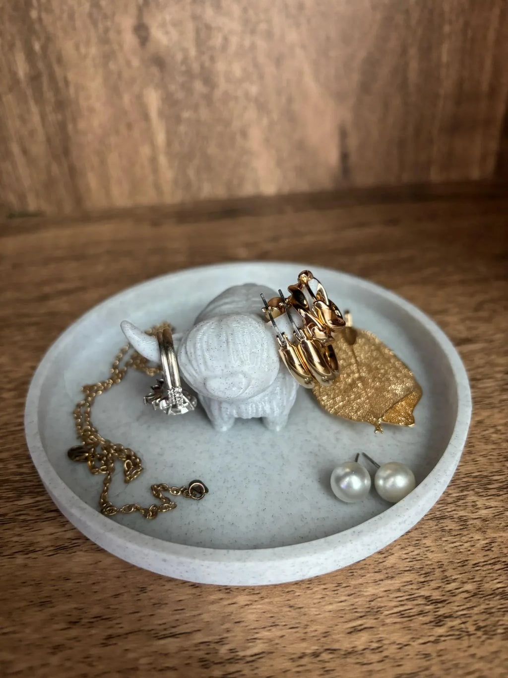 Highland Cow Ring Holder: Custom 3D Printed Jewelry Organizer