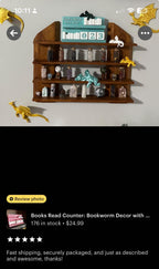 Large Books Read Counter 0-999: Bookworm Decor with Dice - Track Reading Progress with this Decorative Piece for Book Lovers