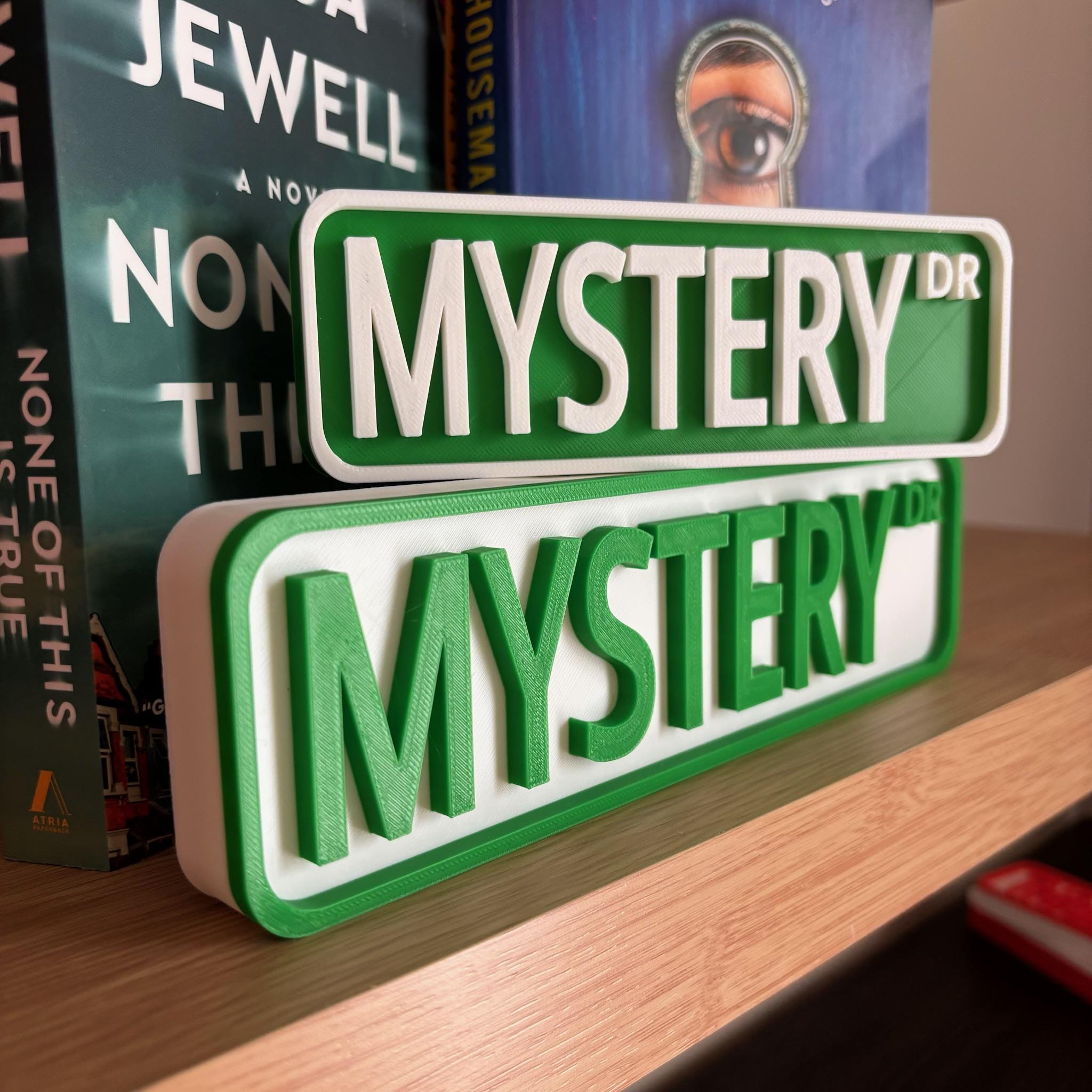 Mystery Dr Street Sign: You Choose Colors & Sizes | 3D Printed Library Decor __etsy:8139259929
