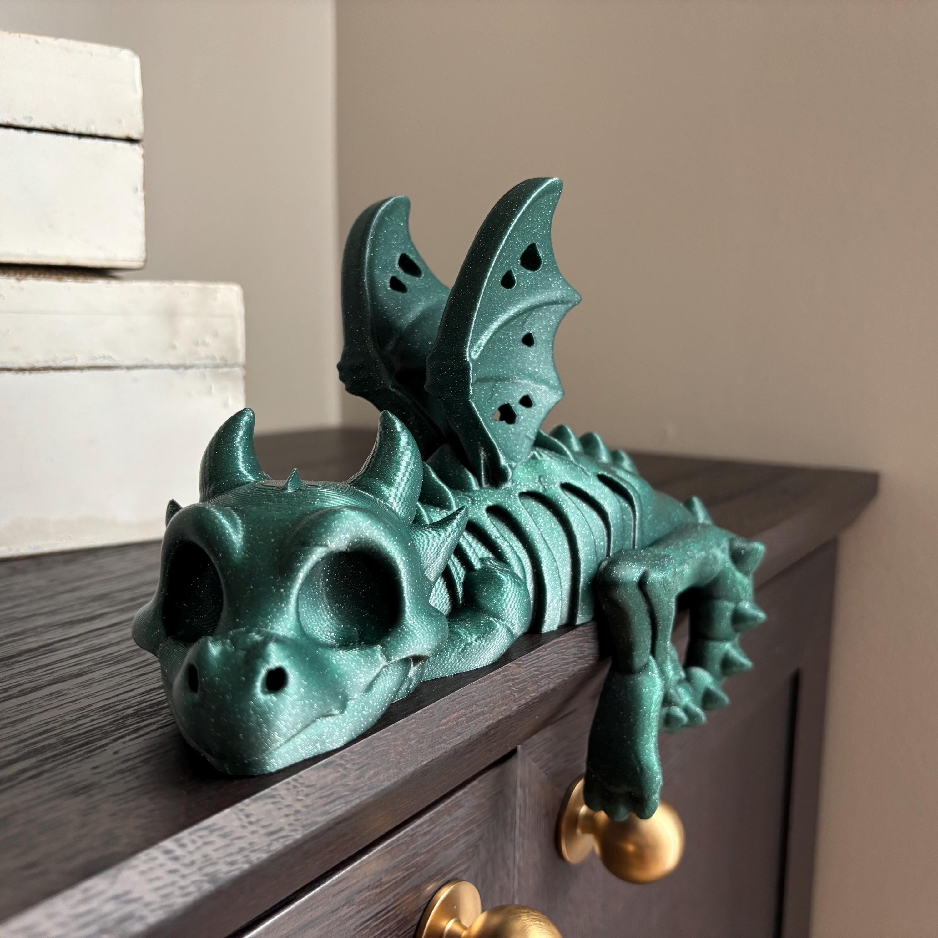 Skeleton Bookshelf Dragon: Limited Edition for Halloween, Fourth Wing Empyrean Series, Bookish Decor for Bookies, Booktok, Dead, Death