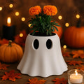 Spooky Cute Planter, Book Lover Gift, Unique Plant Pot Reading, Indoor Planter Pots, Halloween Gift for Her, Flower Vase, Housewarming __etsy:7248314004