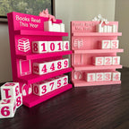 The Ultimate Books Read Tracker: Count Physical, E-reads, and Audiobooks - Bookworm Decor with Dice - Track your Progress, for Book Lovers