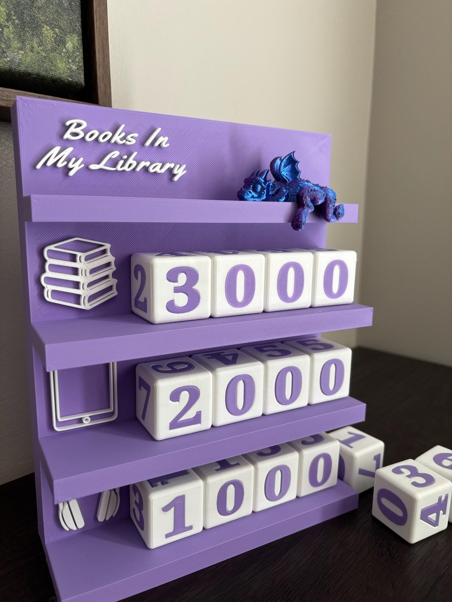 The Ultimate Library Tracker: Count Physical, E-reads, and Audiobooks - Bookworm Decor with Dice - Track your Progress, for Book Lovers