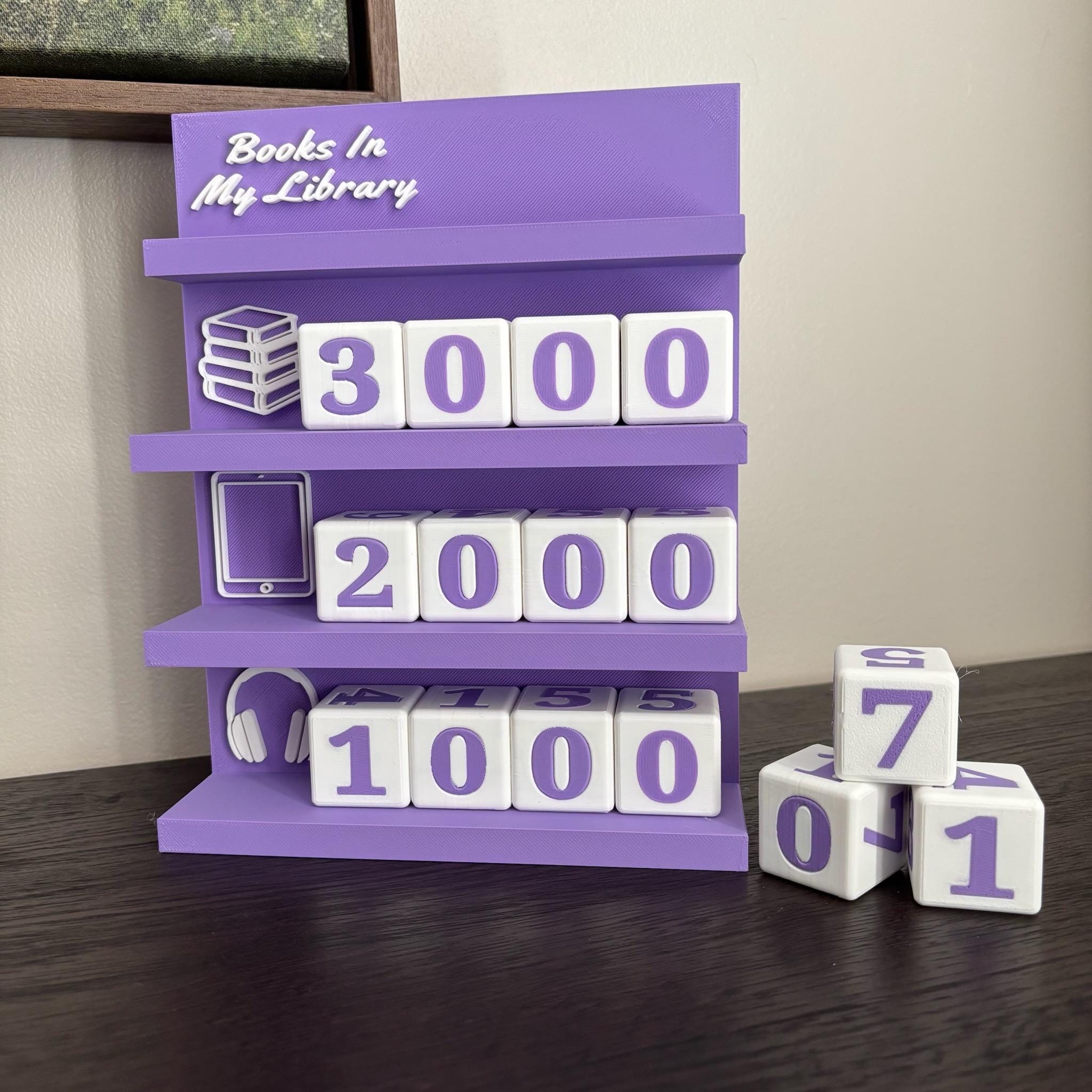 The Ultimate Library Tracker: Count Physical, E-reads, and Audiobooks - Bookworm Decor with Dice - Track your Progress, for Book Lovers