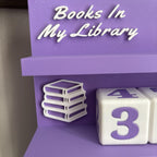 The Ultimate Library Tracker: Count Physical, E-reads, and Audiobooks - Bookworm Decor with Dice - Track your Progress, for Book Lovers