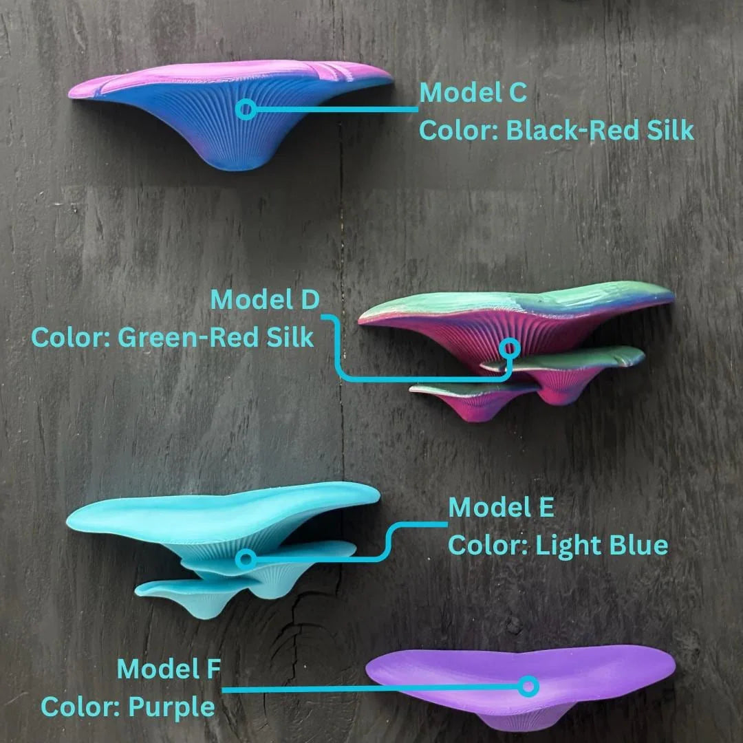 Whimsical Mushroom Floating Shelf | Shelves for Fantasy Room Wall Decor and Storage / Organization