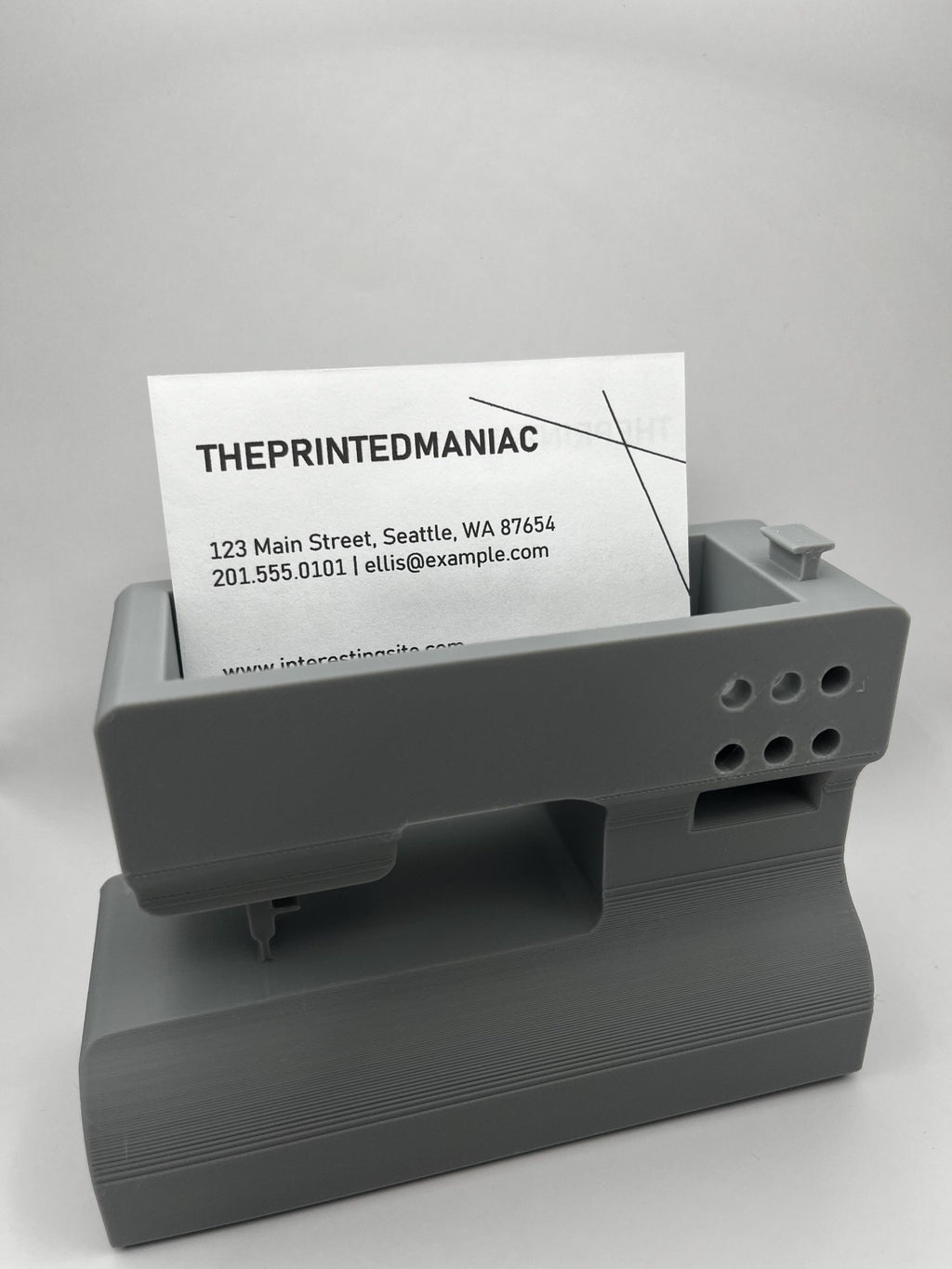 Vintage-Inspired Sewing Machine Business Card Holder – Unique Desk Organizer for Crafters __etsy:6674894991