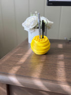 Beehive Organizer | Multi-purpose Cute Hexagon Pen, Brush, Paint / Art Supplies Holder for Desk or Shelf | Custom Colors __etsy:6682007246