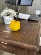 Beehive Organizer | Multi-purpose Cute Hexagon Pen, Brush, Paint / Art Supplies Holder for Desk or Shelf | Custom Colors __etsy:6730040511