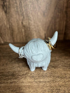 Highland Cow Ring Holder: Custom 3D Printed Farmhouse Jewelry Organizer __etsy:6741684212