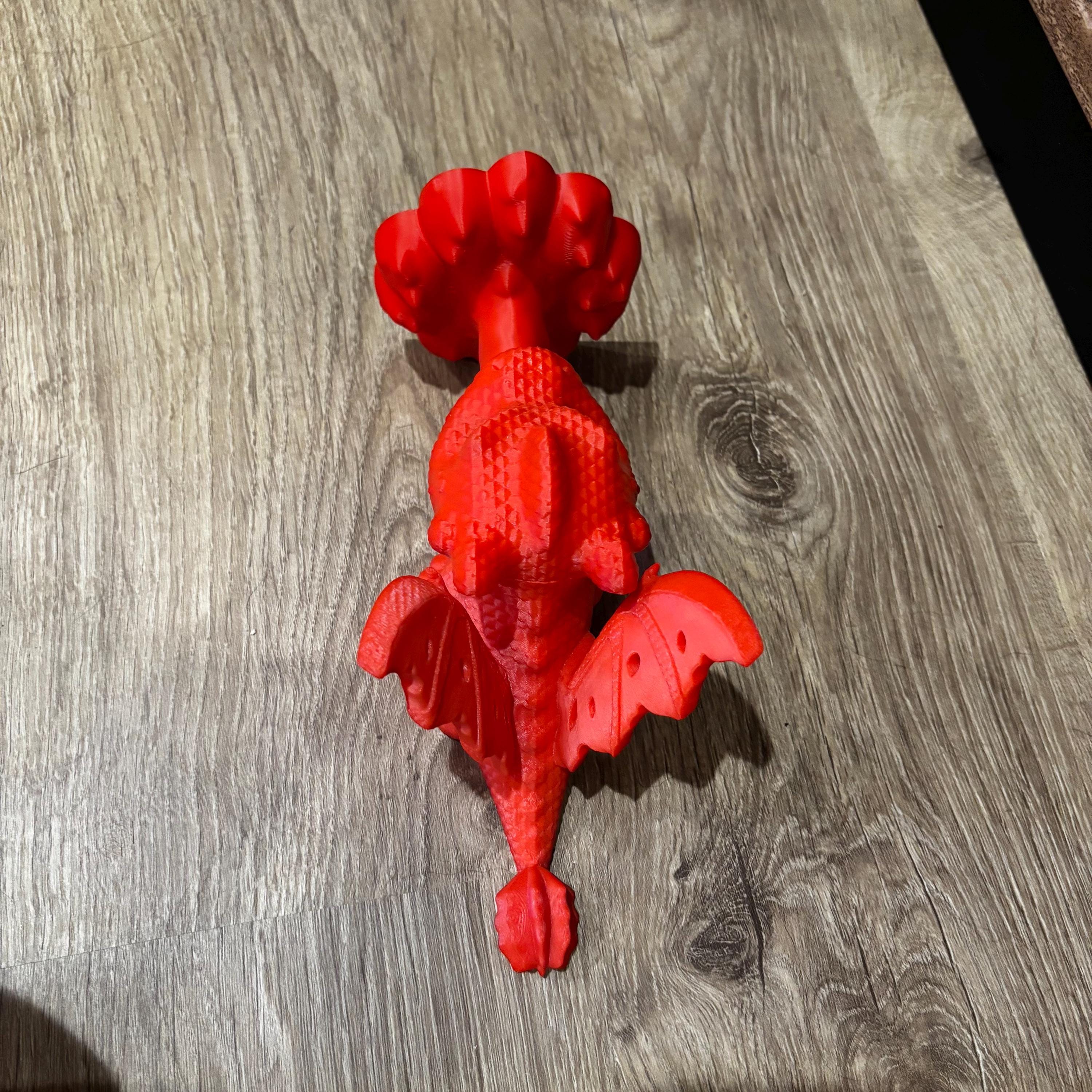 Fire Dragon Bookend: 3D Printed Fantasy Fourth Wing Empyrean Series Bookish Decor __etsy:7064497312