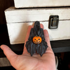 Pumpkin Suriel | Grim Reaper / Ghost / Death Figurine : 3D Printed Halloween Bookshelf Decor, Bookish Reads __etsy:7130173694