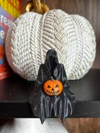 Pumpkin Suriel | Grim Reaper / Ghost / Death Figurine : 3D Printed Halloween Bookshelf Decor, Bookish Reads __etsy:7178138961