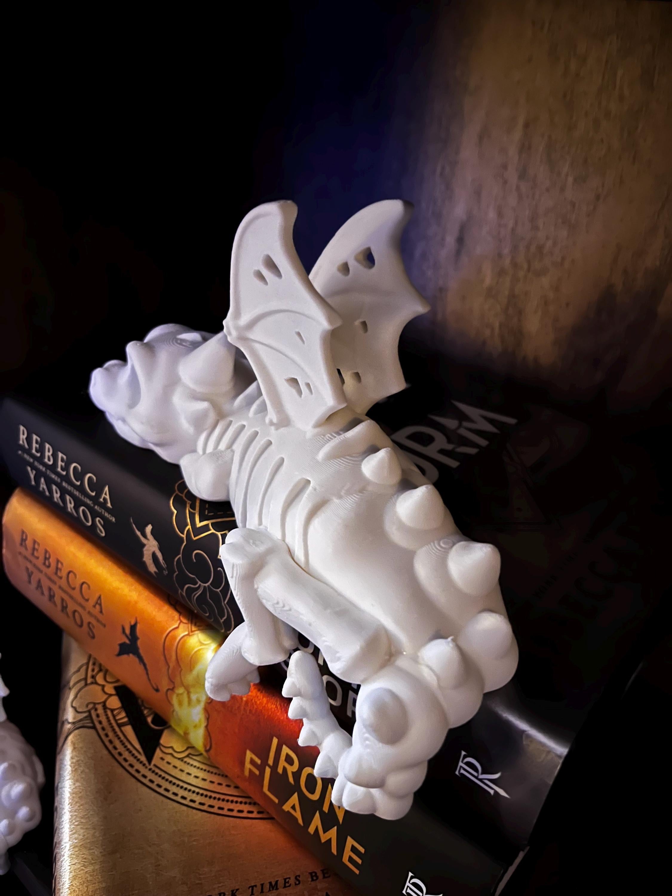 Skeleton Bookshelf Dragon: Limited Edition for Halloween, Fourth Wing Empyrean Series, Bookish Decor for Bookies, Booktok, Dead, Death __etsy:7239473478