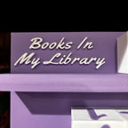 Books in My Library Counter 1000+: Bookworm Decor with Dice - Track Reading Progress with this Decorative Piece for Book Lovers __etsy:7248218482