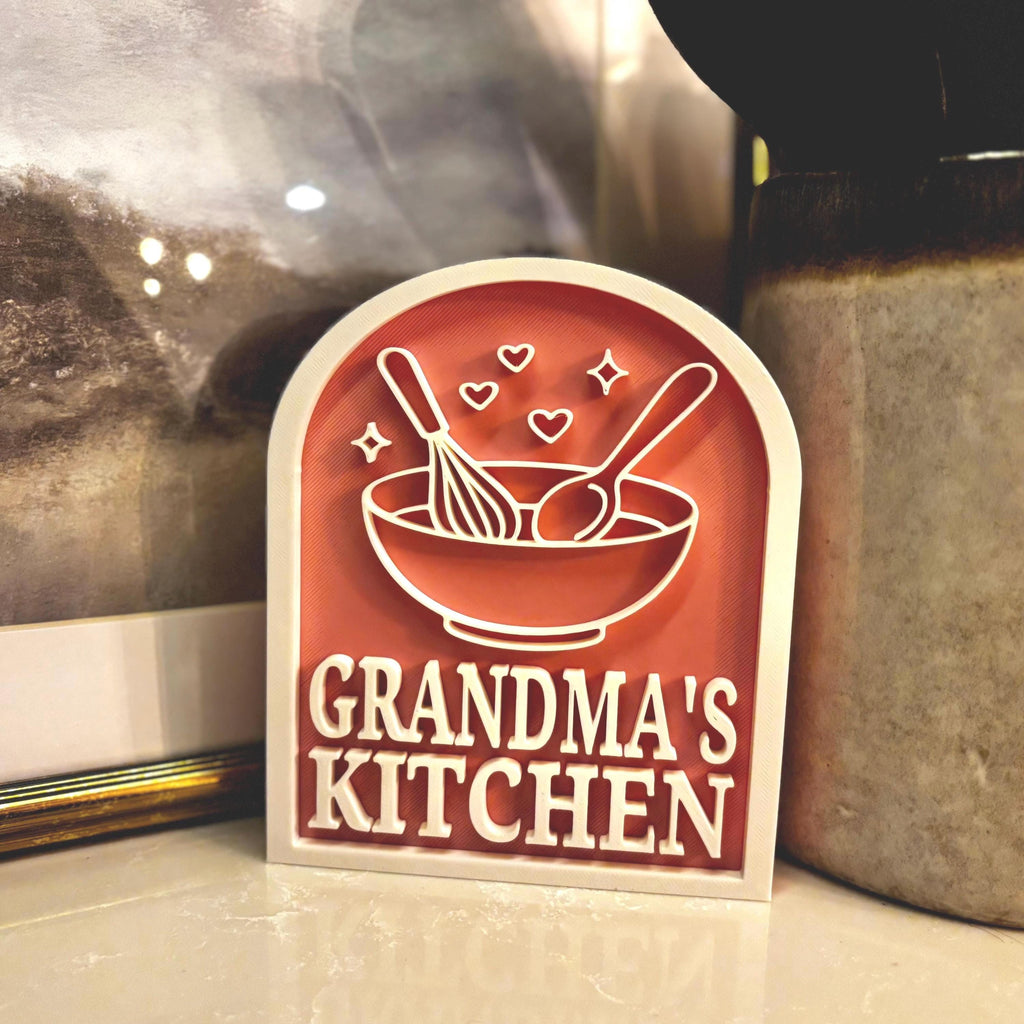 Personalized Kitchen Sign, Custom Sign for Shelf, Countertop Decor, Gift for Family Chef, Cooks Gift __etsy:7419453017