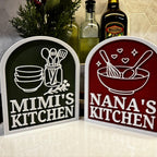 Personalized Kitchen Sign, Custom Sign for Shelf, Countertop Decor, Gift for Family Chef, Cooks Gift __etsy:7528528892
