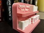 Arched Books Read 0-999 Counter: Bookworm Decor with Dice - Track Reading Progress with this Decorative Piece for Book Lovers __etsy:7613110728