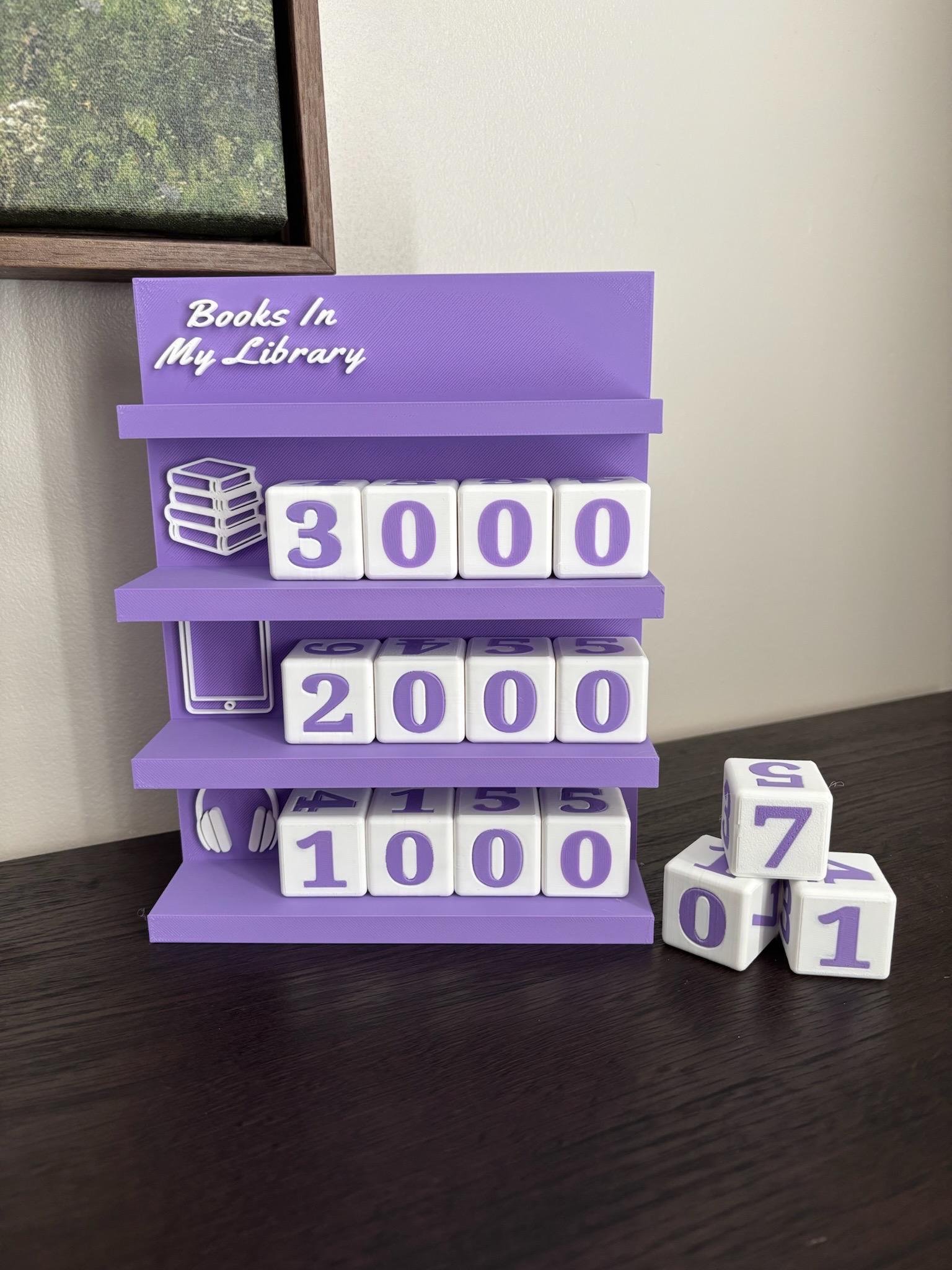 The Ultimate Library Tracker: Count Physical, E-reads, and Audiobooks - Bookworm Decor with Dice - Track your Progress, for Book Lovers __etsy:7688975332