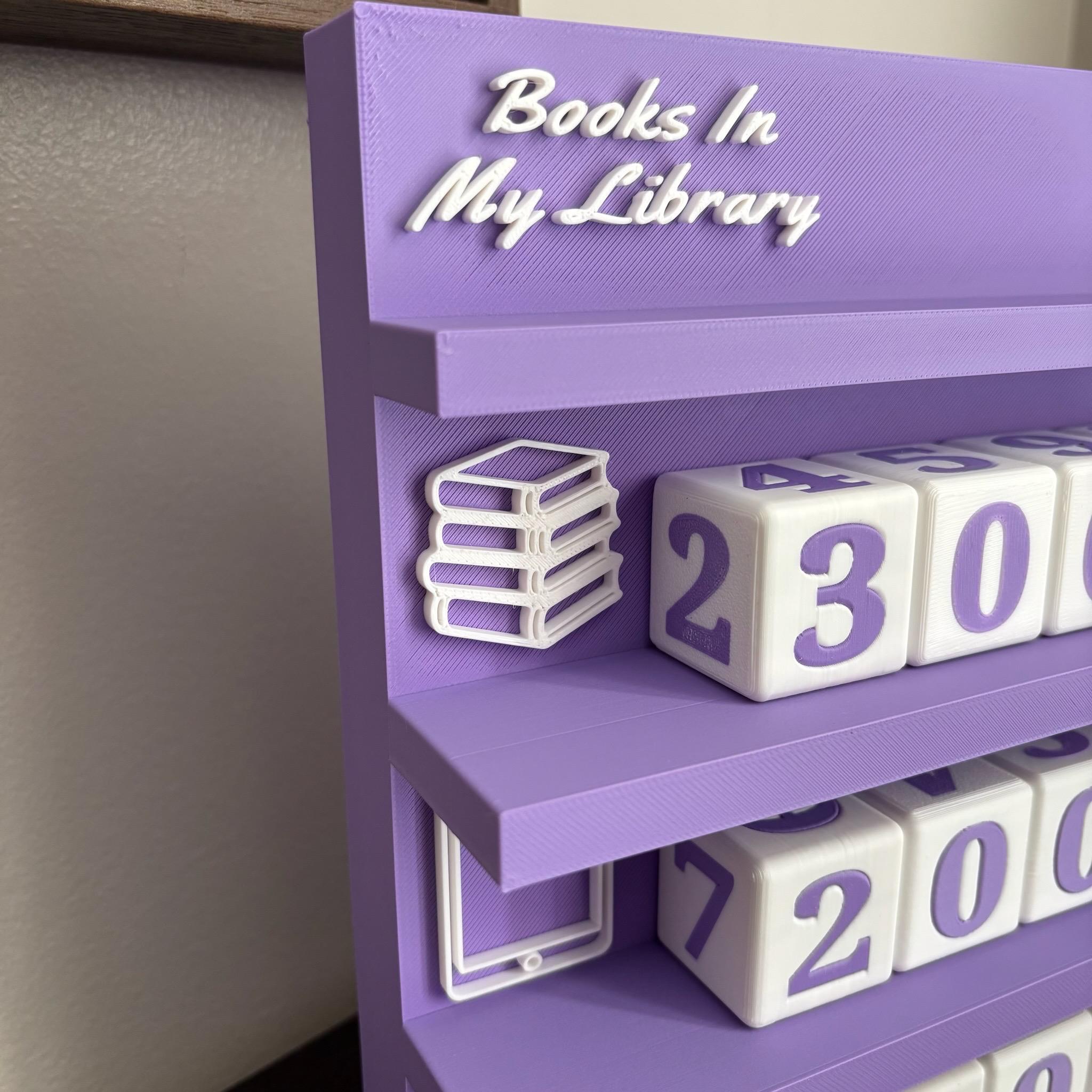 The Ultimate Library Tracker: Count Physical, E-reads, and Audiobooks - Bookworm Decor with Dice - Track your Progress, for Book Lovers __etsy:7736920205