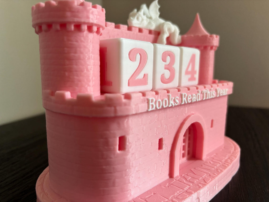 Books Read Castle Counter 0-999 Books: Bookworm Decor w/ Dice - Track Reading Progress with this Decorative Piece for Book Lovers __etsy:7798065816