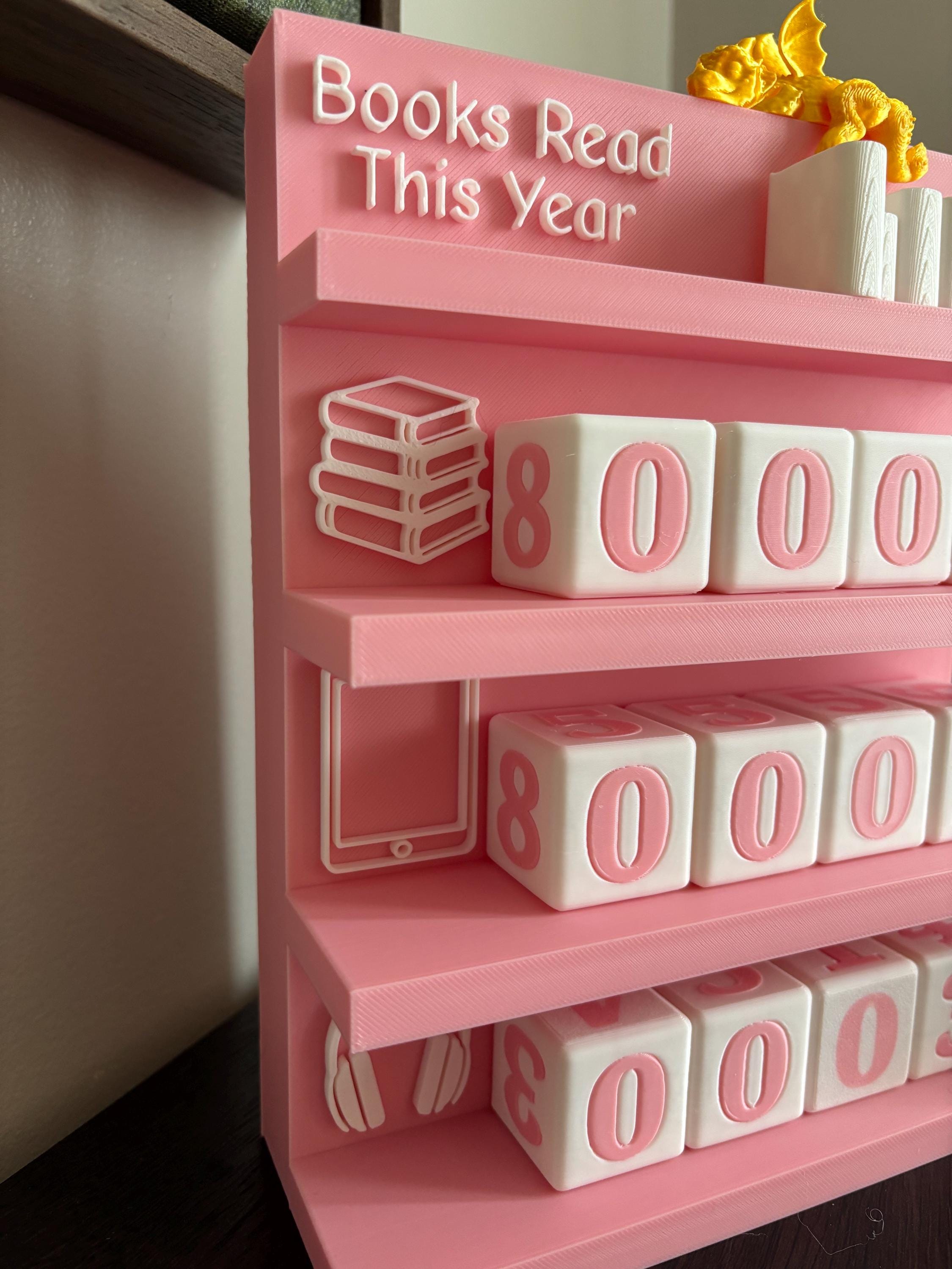 The Ultimate Books Read Tracker: Count Physical, E-reads, and Audiobooks - Bookworm Decor with Dice - Track your Progress, for Book Lovers __etsy:7810808281