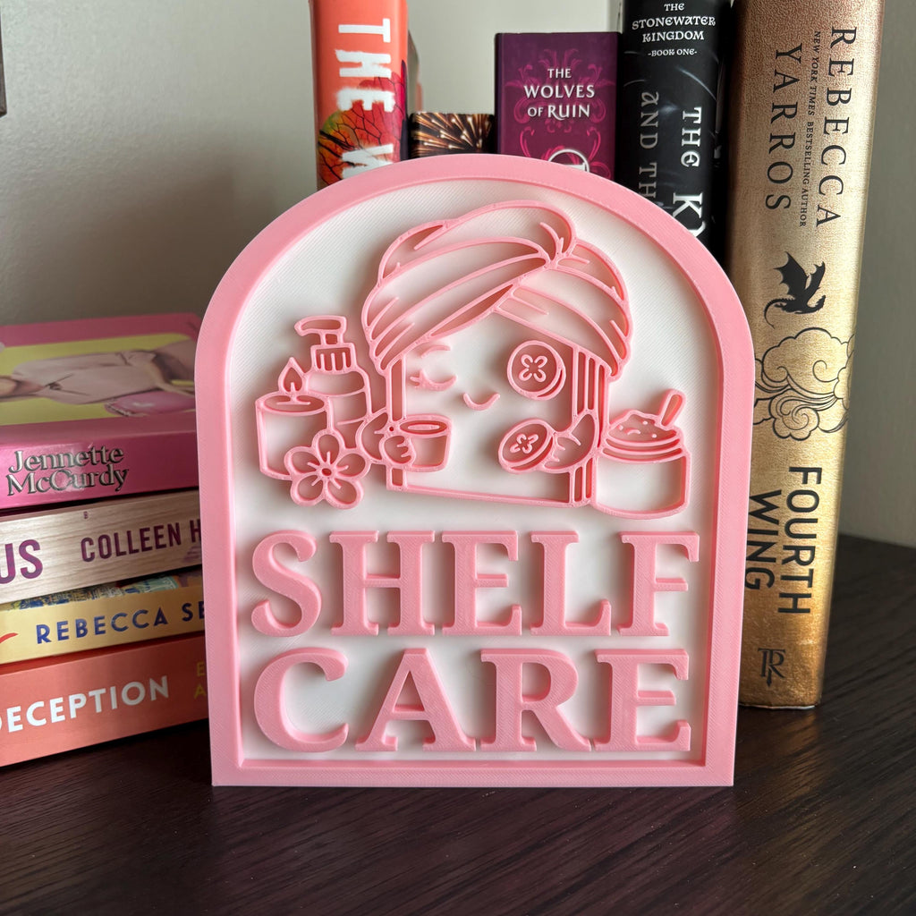Book Decor Shelf Care Library Sign, Custom Bookshelf Sign for Book Nook, Bookish Decor, Book Lover Gift, Readers Gift __etsy:7879035001
