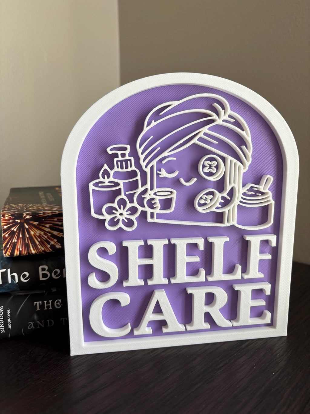 Book Decor Shelf Care Library Sign, Custom Bookshelf Sign for Book Nook, Bookish Decor, Book Lover Gift, Readers Gift __etsy:7879035019