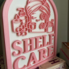 Book Decor Shelf Care Library Sign, Custom Bookshelf Sign for Book Nook, Bookish Decor, Book Lover Gift, Readers Gift __etsy:7879035027