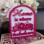 Home is where the books are -  Book Decor Sign, Bookshelf Sign for Book Nook, Bookish Decor, Book Lover Gift, Readers Gift __etsy:7928670385