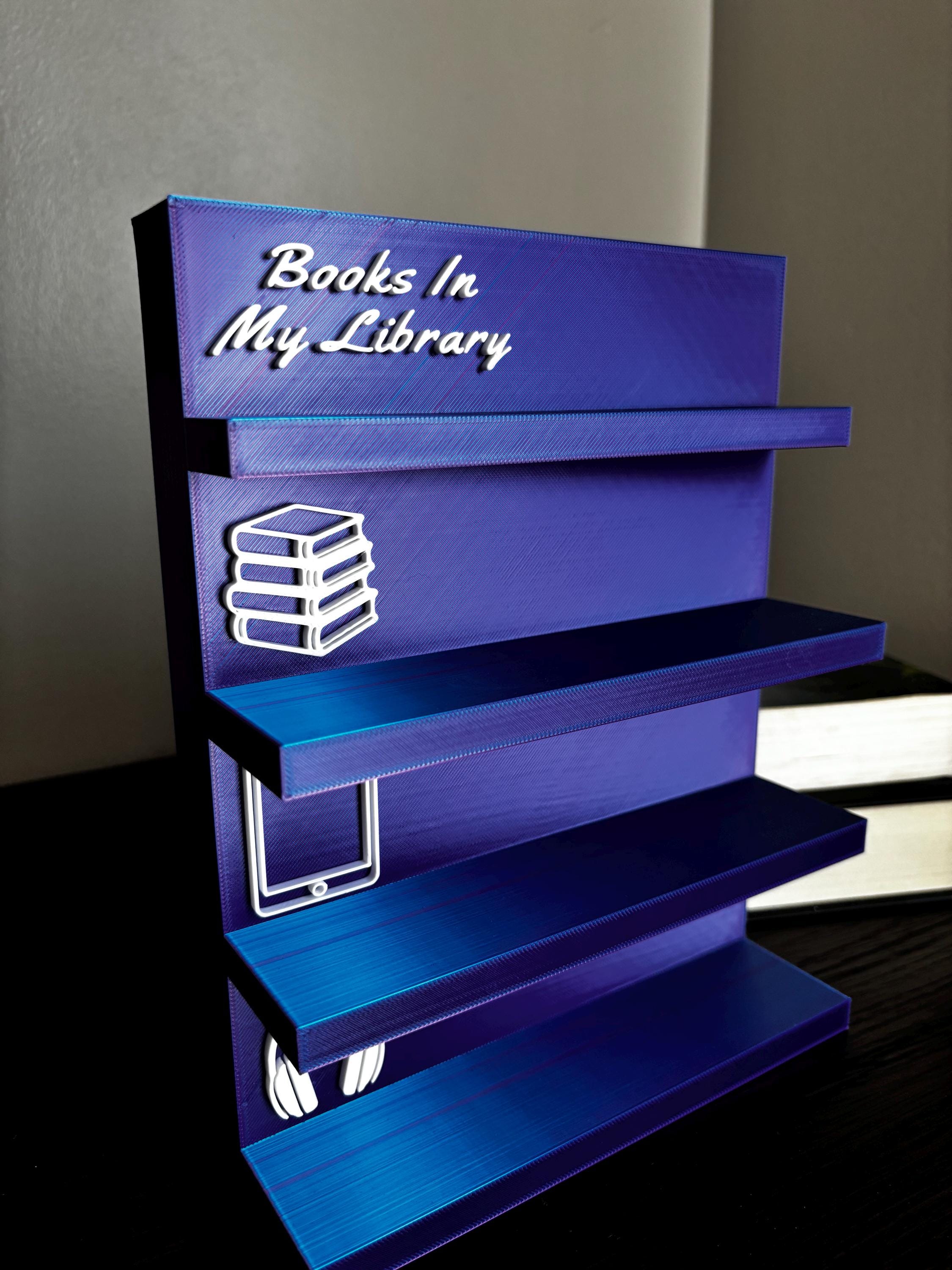 The Ultimate Library Tracker: Count Physical, E-reads, and Audiobooks - Bookworm Decor with Dice - Track your Progress, for Book Lovers __etsy:7953199595