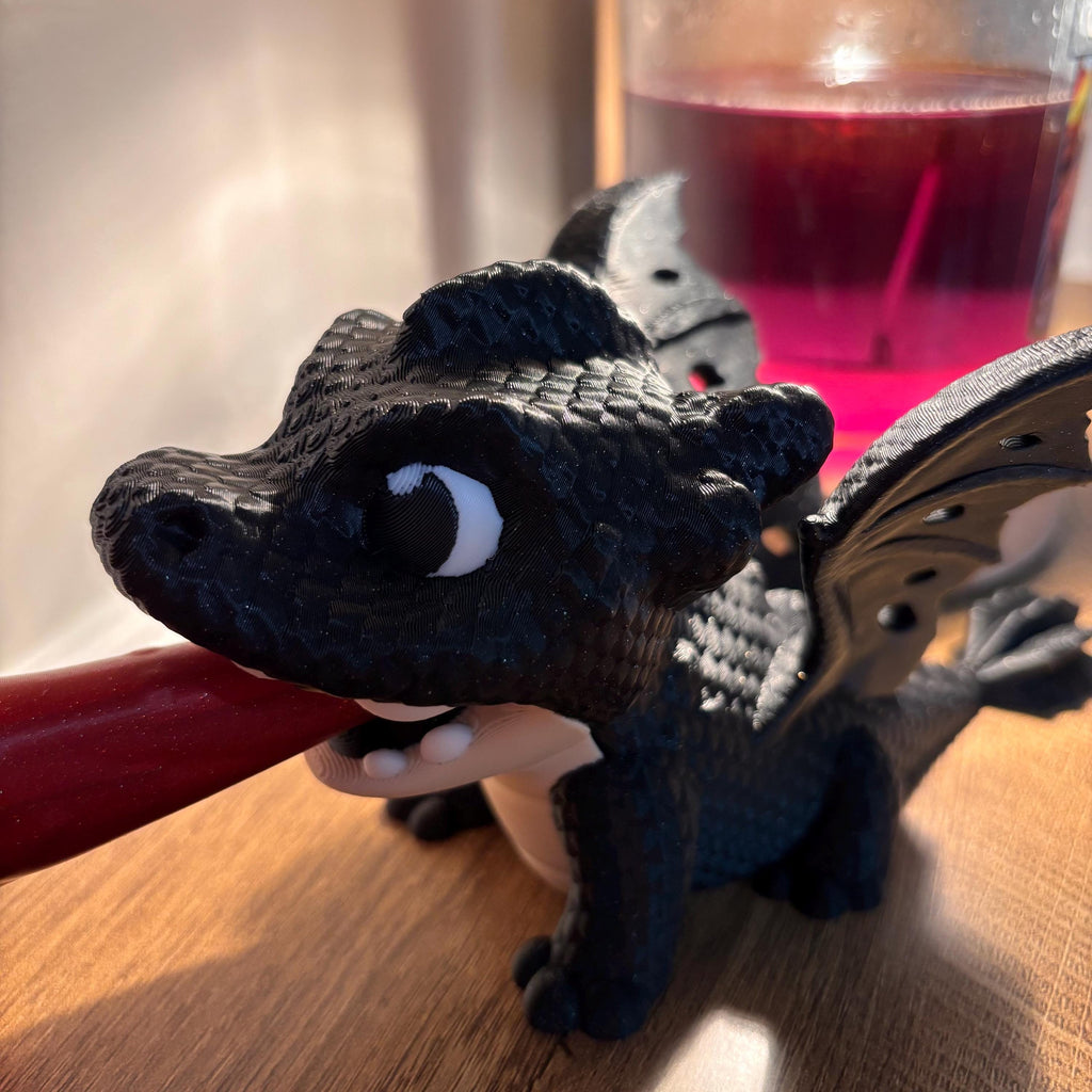 Fire Dragon Bookend: 3D Printed Fantasy Fourth Wing Empyrean Series Bookish Decor __etsy:7965314093