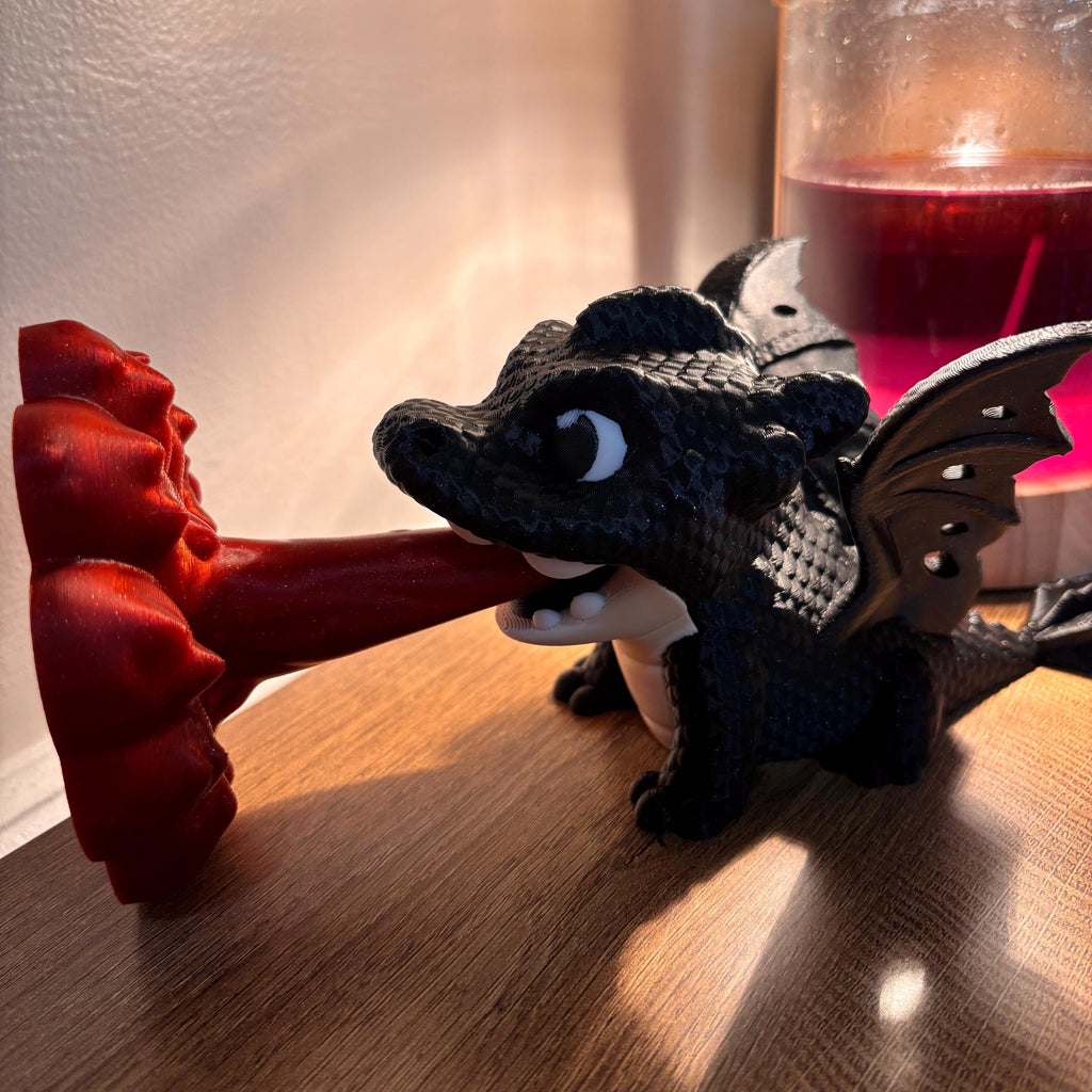 Fire Dragon Bookend: 3D Printed Fantasy Fourth Wing Empyrean Series Bookish Decor __etsy:7965314105