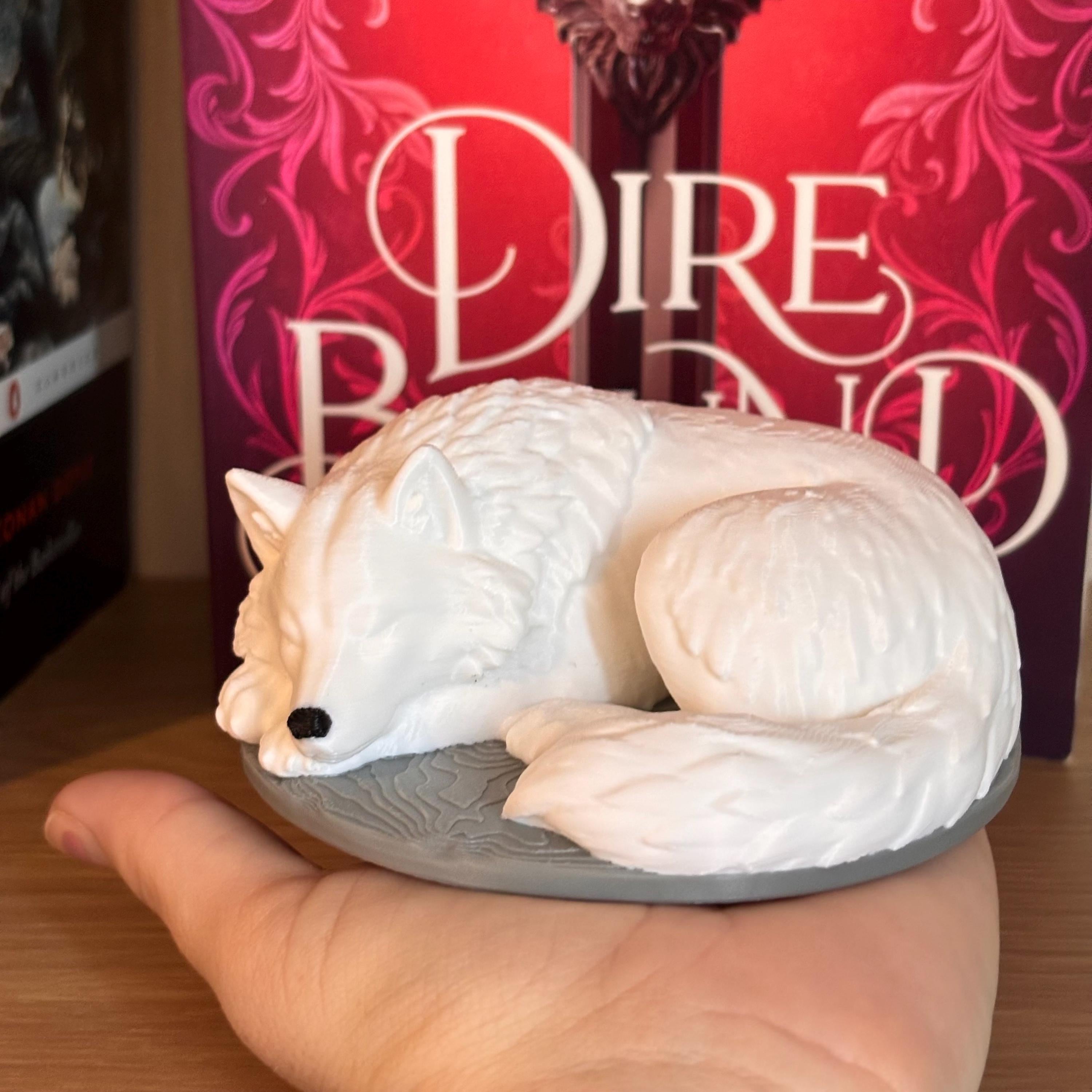 Sleeping Direwolf Figurine | Bookshelf Direwolves | Dog Wolves | Anassa Cratos Vienna Decor | Direbound Fury Bound | Meryn Cooper __etsy:8032376039